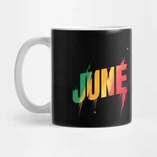 African Colors Freedom Day Logo Juneteenth Mug